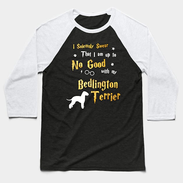 Bedlington Terrier Baseball T-Shirt by dogfather